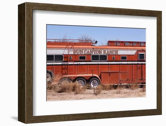 USA, Utah, Landscape, Highway 24, Disused Camper-Catharina Lux-Framed Photographic Print