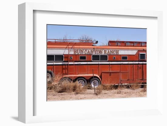 USA, Utah, Landscape, Highway 24, Disused Camper-Catharina Lux-Framed Photographic Print