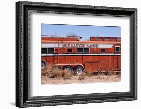 USA, Utah, Landscape, Highway 24, Disused Camper-Catharina Lux-Framed Photographic Print