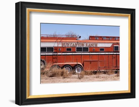 USA, Utah, Landscape, Highway 24, Disused Camper-Catharina Lux-Framed Photographic Print