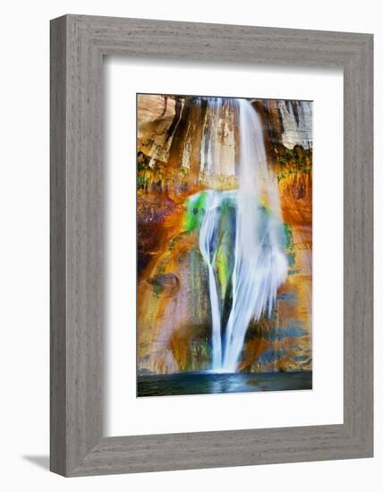 USA, Utah, Lower Calf Creek Falls-John Ford-Framed Photographic Print