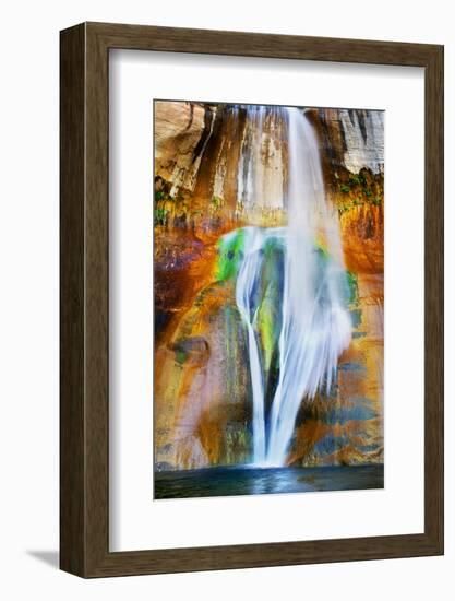 USA, Utah, Lower Calf Creek Falls-John Ford-Framed Photographic Print