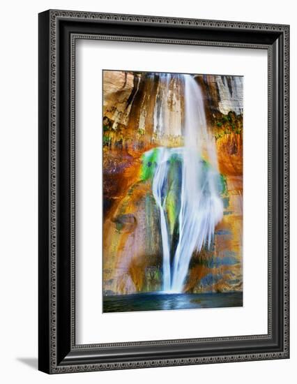 USA, Utah, Lower Calf Creek Falls-John Ford-Framed Photographic Print