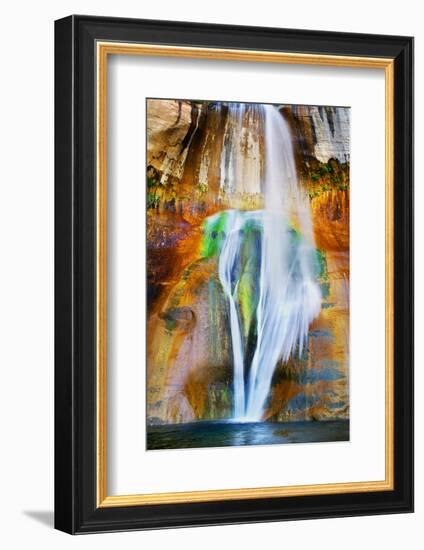 USA, Utah, Lower Calf Creek Falls-John Ford-Framed Photographic Print