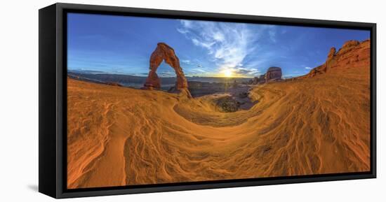 Usa, Utah, Moab, Arches National Park, Delicate Arch-Alan Copson-Framed Premier Image Canvas