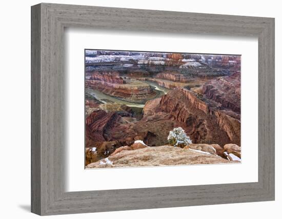 USA, Utah, Morning after Snow at Dead Horse Point, Canyonlands NP-John Ford-Framed Photographic Print