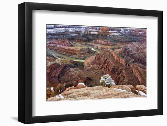 USA, Utah, Morning after Snow at Dead Horse Point, Canyonlands NP-John Ford-Framed Photographic Print