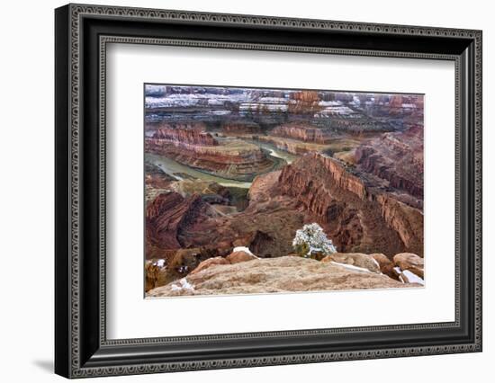 USA, Utah, Morning after Snow at Dead Horse Point, Canyonlands NP-John Ford-Framed Photographic Print