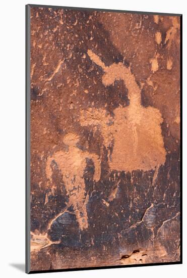 USA, Utah. Procession Petroglyph Panel, detail, Bears Ears National Monument.-Judith Zimmerman-Mounted Photographic Print