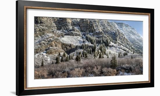 USA, Utah, Provo, Panoramic view of late afternoon light in Provo Canyon-Ann Collins-Framed Photographic Print