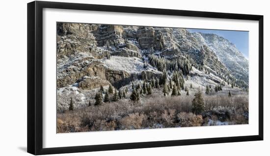 USA, Utah, Provo, Panoramic view of late afternoon light in Provo Canyon-Ann Collins-Framed Photographic Print