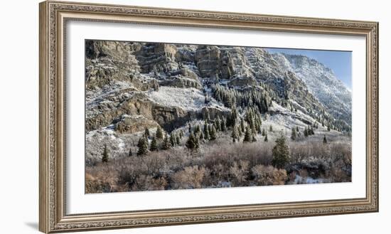 USA, Utah, Provo, Panoramic view of late afternoon light in Provo Canyon-Ann Collins-Framed Photographic Print