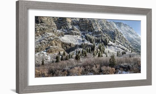 USA, Utah, Provo, Panoramic view of late afternoon light in Provo Canyon-Ann Collins-Framed Photographic Print