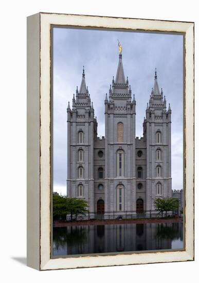 USA, Utah, Salt Lake City, Temple Square, Mormon Temple-Catharina Lux-Framed Premier Image Canvas