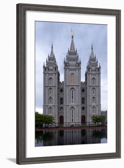 USA, Utah, Salt Lake City, Temple Square, Mormon Temple-Catharina Lux-Framed Photographic Print