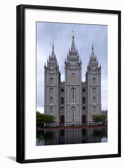 USA, Utah, Salt Lake City, Temple Square, Mormon Temple-Catharina Lux-Framed Photographic Print