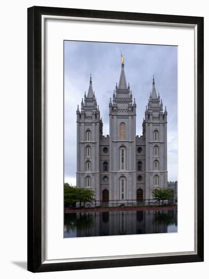 USA, Utah, Salt Lake City, Temple Square, Mormon Temple-Catharina Lux-Framed Photographic Print