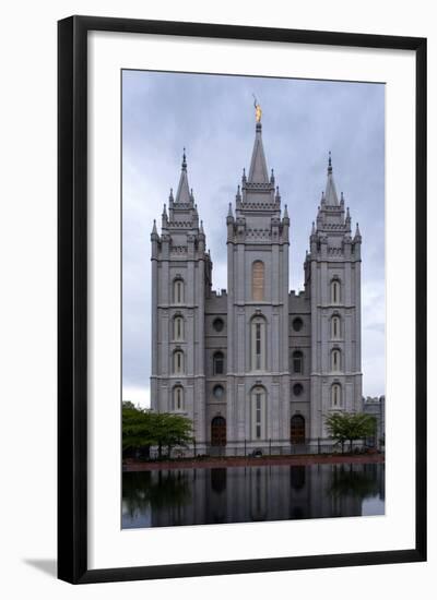 USA, Utah, Salt Lake City, Temple Square, Mormon Temple-Catharina Lux-Framed Photographic Print