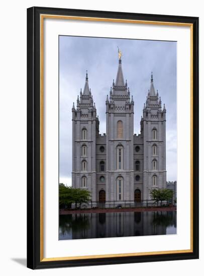 USA, Utah, Salt Lake City, Temple Square, Mormon Temple-Catharina Lux-Framed Photographic Print