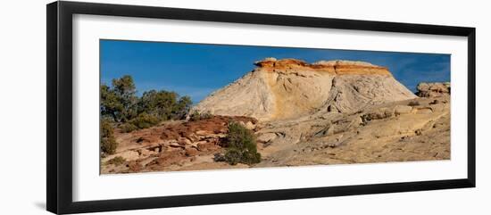 USA, Utah. Sandstone formation and cross-bedded layers, Canyonlands NP, Island in the Sky.-Judith Zimmerman-Framed Photographic Print