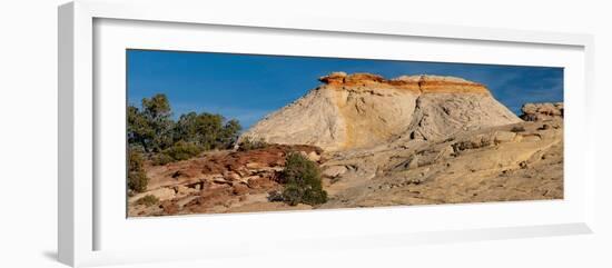 USA, Utah. Sandstone formation and cross-bedded layers, Canyonlands NP, Island in the Sky.-Judith Zimmerman-Framed Photographic Print