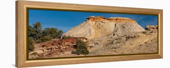 USA, Utah. Sandstone formation and cross-bedded layers, Canyonlands NP, Island in the Sky.-Judith Zimmerman-Framed Premier Image Canvas