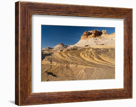 USA, Utah. Sandstone formation and cross-bedded layers, Canyonlands NP, Island in the Sky.-Judith Zimmerman-Framed Photographic Print