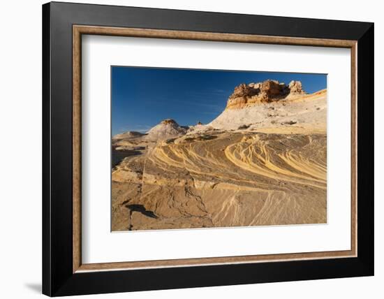 USA, Utah. Sandstone formation and cross-bedded layers, Canyonlands NP, Island in the Sky.-Judith Zimmerman-Framed Photographic Print