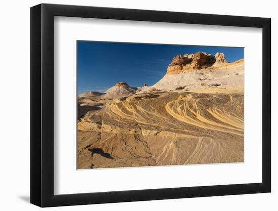 USA, Utah. Sandstone formation and cross-bedded layers, Canyonlands NP, Island in the Sky.-Judith Zimmerman-Framed Photographic Print