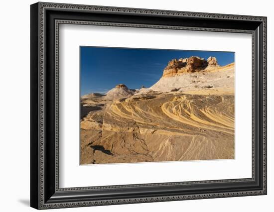 USA, Utah. Sandstone formation and cross-bedded layers, Canyonlands NP, Island in the Sky.-Judith Zimmerman-Framed Photographic Print