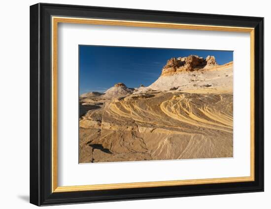 USA, Utah. Sandstone formation and cross-bedded layers, Canyonlands NP, Island in the Sky.-Judith Zimmerman-Framed Photographic Print