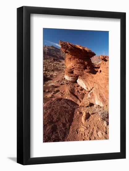 USA, Utah. Sandstone formation near Kane Creek Canyon, Moab.-Judith Zimmerman-Framed Photographic Print