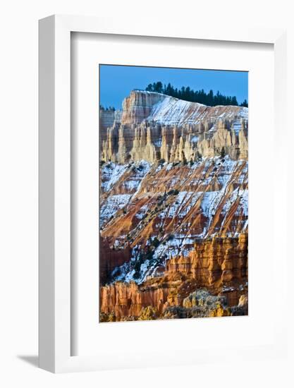 USA, Utah. Snowy Hoodoo Formations in Bryce Canyon National Park-Jaynes Gallery-Framed Photographic Print