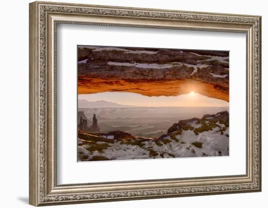 USA, Utah, Sunrise at Mesa Arch, Canyonlands National Park, Dawn-John Ford-Framed Photographic Print