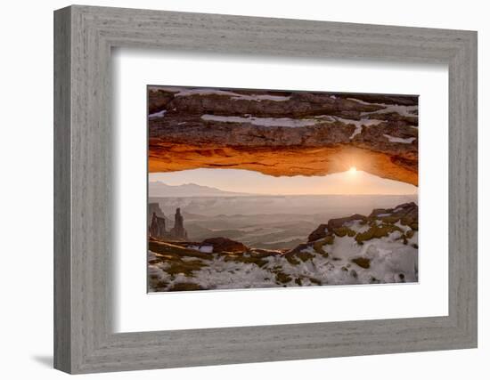 USA, Utah, Sunrise at Mesa Arch, Canyonlands National Park, Dawn-John Ford-Framed Photographic Print