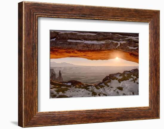 USA, Utah, Sunrise at Mesa Arch, Canyonlands National Park, Dawn-John Ford-Framed Photographic Print