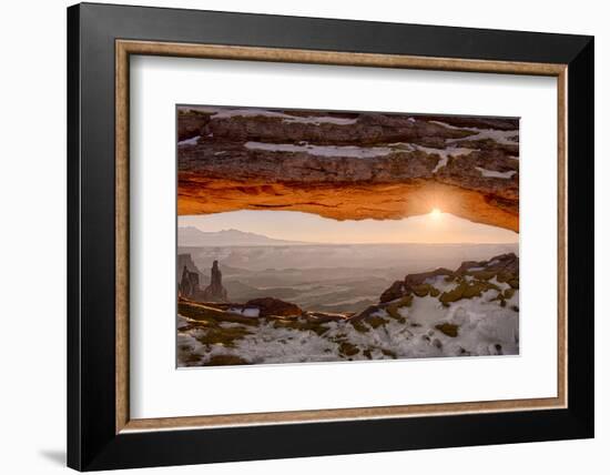 USA, Utah, Sunrise at Mesa Arch, Canyonlands National Park, Dawn-John Ford-Framed Photographic Print