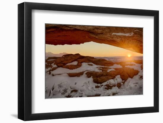 USA, Utah, Sunrise at Mesa Arch, Canyonlands National Park-John Ford-Framed Photographic Print
