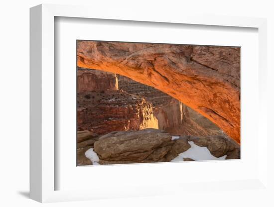 USA, Utah, Sunrise at Mesa Arch, Canyonlands National Park-John Ford-Framed Photographic Print