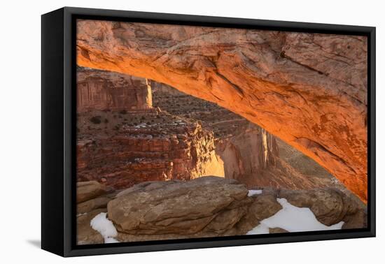 USA, Utah, Sunrise at Mesa Arch, Canyonlands National Park-John Ford-Framed Premier Image Canvas