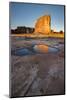 USA, Utah. The Organ reflected in an ice covered pool, Arches National Park.-Judith Zimmerman-Mounted Photographic Print