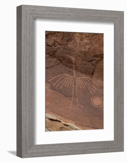 USA, Utah. Thunderbird petroglyph panel, Bears Ears National Monument-Judith Zimmerman-Framed Photographic Print