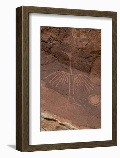 USA, Utah. Thunderbird petroglyph panel, Bears Ears National Monument-Judith Zimmerman-Framed Photographic Print