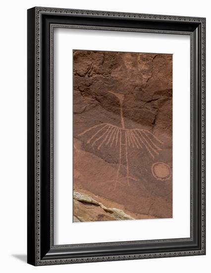 USA, Utah. Thunderbird petroglyph panel, Bears Ears National Monument-Judith Zimmerman-Framed Photographic Print