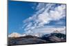 USA, Utah. View of the lightly snow covered Manti-La Sal Mountains with clouds, near Moab.-Judith Zimmerman-Mounted Photographic Print