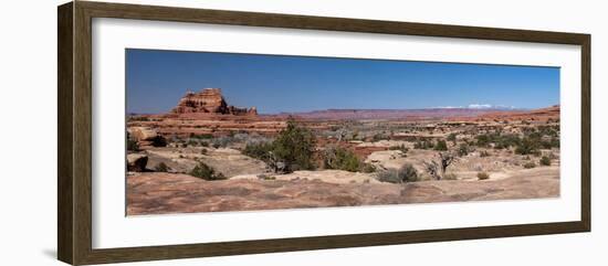 USA, Utah. Vista from Wooden Shoe Arch, Canyonlands National Park, Needles District.-Judith Zimmerman-Framed Photographic Print