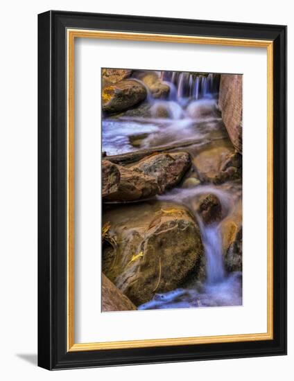 USA, Utah, Zion National Park. Rocks in Stream-Jay O'brien-Framed Photographic Print