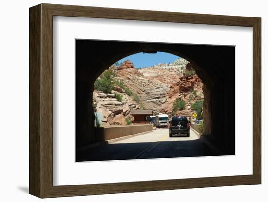 USA, Utah, Zion National Park, Tunnel-Catharina Lux-Framed Photographic Print