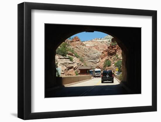 USA, Utah, Zion National Park, Tunnel-Catharina Lux-Framed Photographic Print