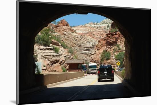 USA, Utah, Zion National Park, Tunnel-Catharina Lux-Mounted Photographic Print